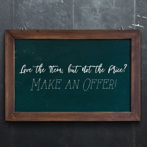 Love the item, but not the price? Make an offer!